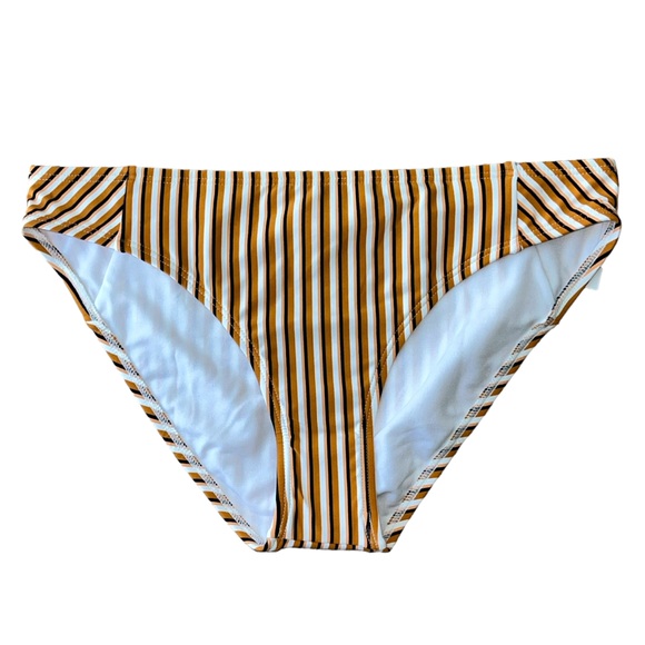 Roxy Orange striped Beach Classics Full coverage Medium‎ Bikini Bottom - Picture 1 of 6